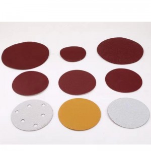 red and white sand disc sandpaper